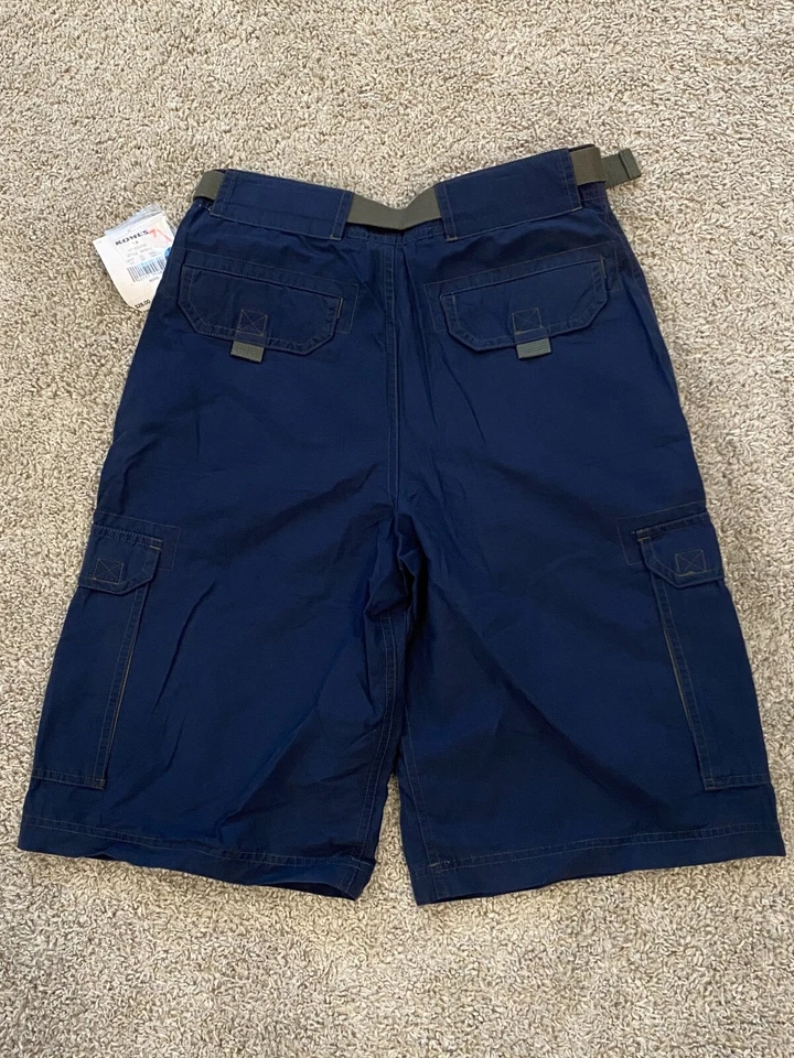 Винтажные шорты-карго Sonoma для мальчиков и детей размер 14 синие (8-15) - Изображение 2 из 4