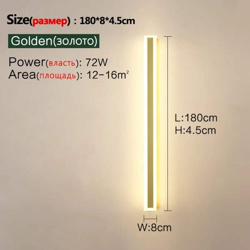 Lámpara de Pared LED Exterior - Larga, IP65 Impermeable, para Jardín, Balcón, Entrada, St - Imagen 73 de 91
