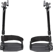 Drive Medical STDSF-TF Swing Away Footrests, With Metal Plates. Black. 1-pair