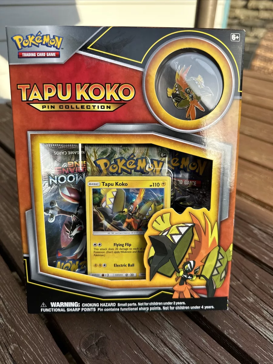 Pokemon Tapu Koko Pin Collection Box