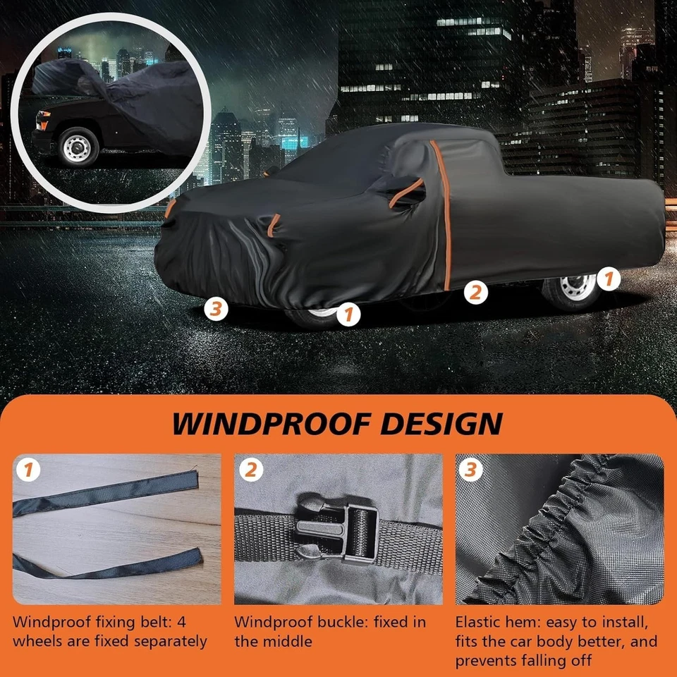 Capa de caminhão impermeável para 2014-2025 GMC Sierra/Chevrolet Silverado 1500/2500/35 - Imagem 2 de 4