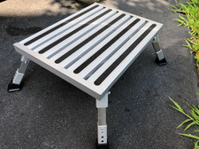 Camco Folding Aluminum Step Stool, Adjustable...