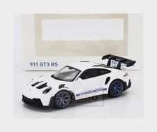1:43 NOREV Porsche 911 992 Gt3 Rs Coupe 2022 White Blue NV750048 Model