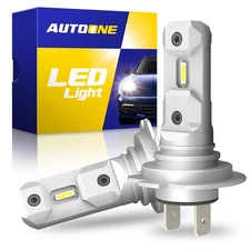 AUTOONE H7 LED Headlight Conversion Bulbs Kit Hi Low Lamp 6500K Beam Ultra White