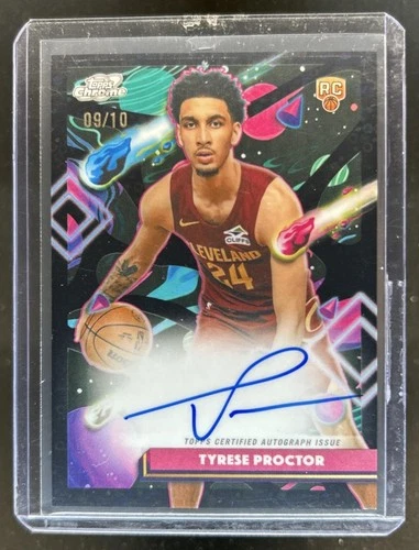 2025-26 Topps Cosmic Chrome Tyrese Proctor Auto RC Black Eclipse Refractor #/10