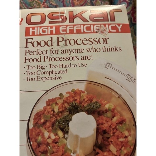 Vintage Sunbeam Oskar High Efficiency Food Processor Model 14081 | eBay
