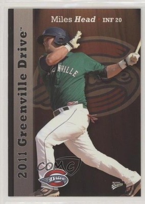 2011 MultiAd Sports Greenville Drive Miles Head #17 2u3