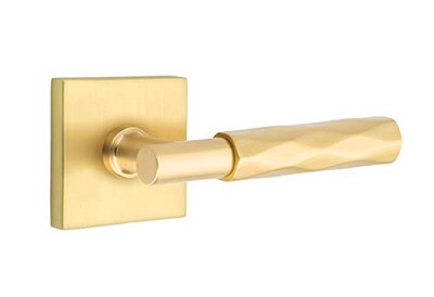 Emtek Select Privacy, Square Rosette, T-Bar Stem, Tribeca Handle US4 LH