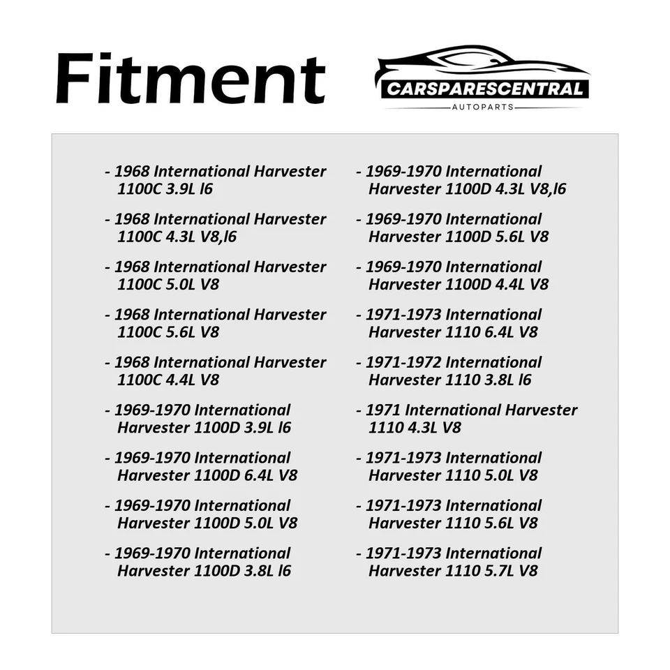 2x Amortiguadores traseros para International Harvester 1000D 5,6 L 1969-1970 Foto 2 de 4