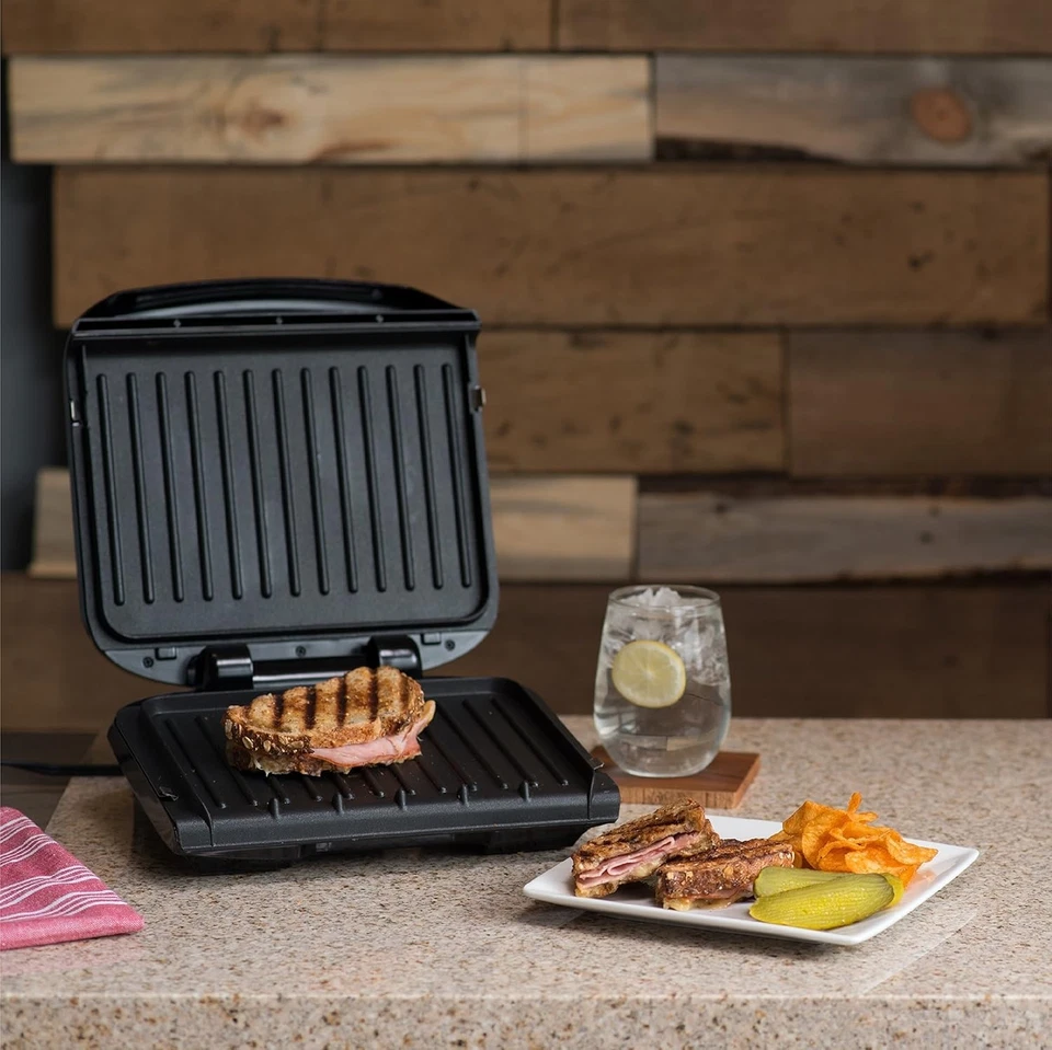 George Foreman GRP1060B 4 Serving Removable Plate Grill - Black - Image 2 of 2