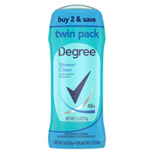 Antiperspirant Deodorant Twin Pack Shower Clean 48-Hour Sweat and Odor Protectio