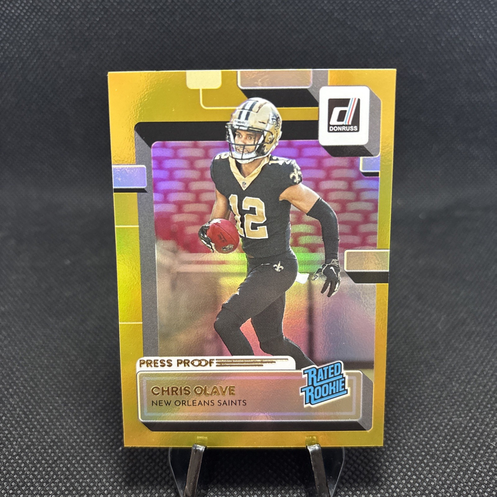 2022 Panini Donruss - Rated Rookie Chris Olave #309 Press Proof Premium (RC)