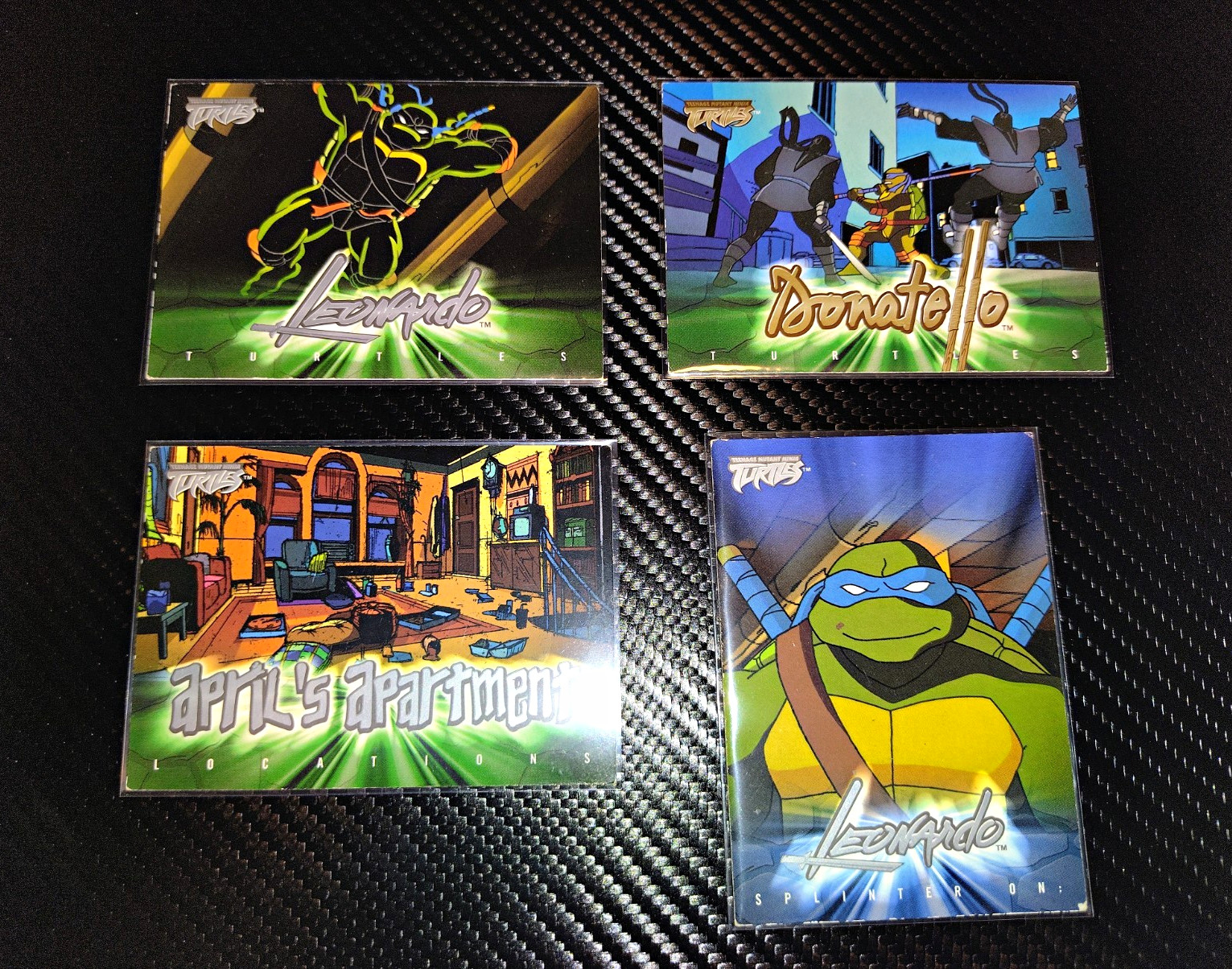 2003 Fleer TMNT Teenage Mutant Ninja Turtles 4 Card Lot Leonardo Donatello#14 17