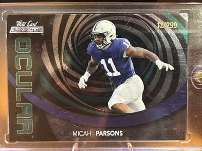 2021 Wild Card Alumination Micah Parsons RC Ocular /299 #OC-13