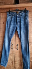 superdry jeans mens 32 waist 34 leg used skinny fit blue