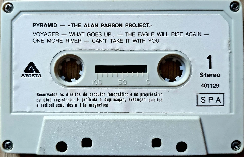 The Alan Parsons Project - Pyramid 1978 PORTUGAL Arista ~ 401129 Paper Labels - Image 4 of 4