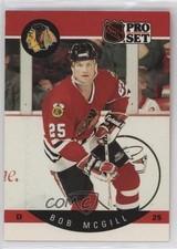 1990-91 Pro Set Bob McGill (Missing PIM totals on Back) #55 6be
