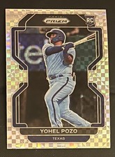 2022 Panini Prizm Tier II Power Plaid Prizm /75 Yohel Pozo RC #220 Texas Rangers