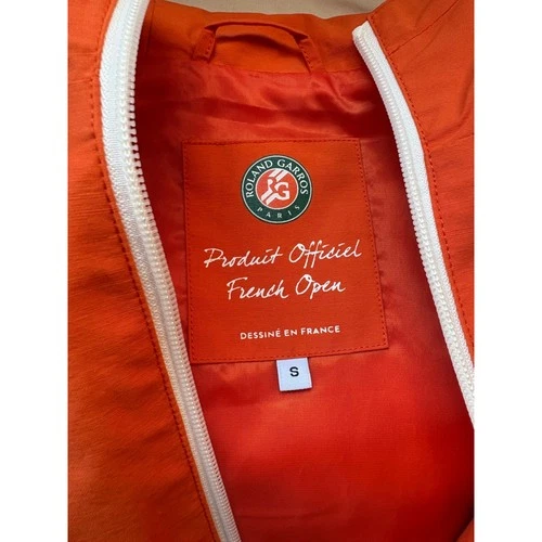 Roland Garros French Open Official Hooded Windbreaker Jacket Orange Small image 2