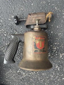 VTG 1930's Turner Brass USA Model No. 206AA Mechanics Gas Blow Torch Os51