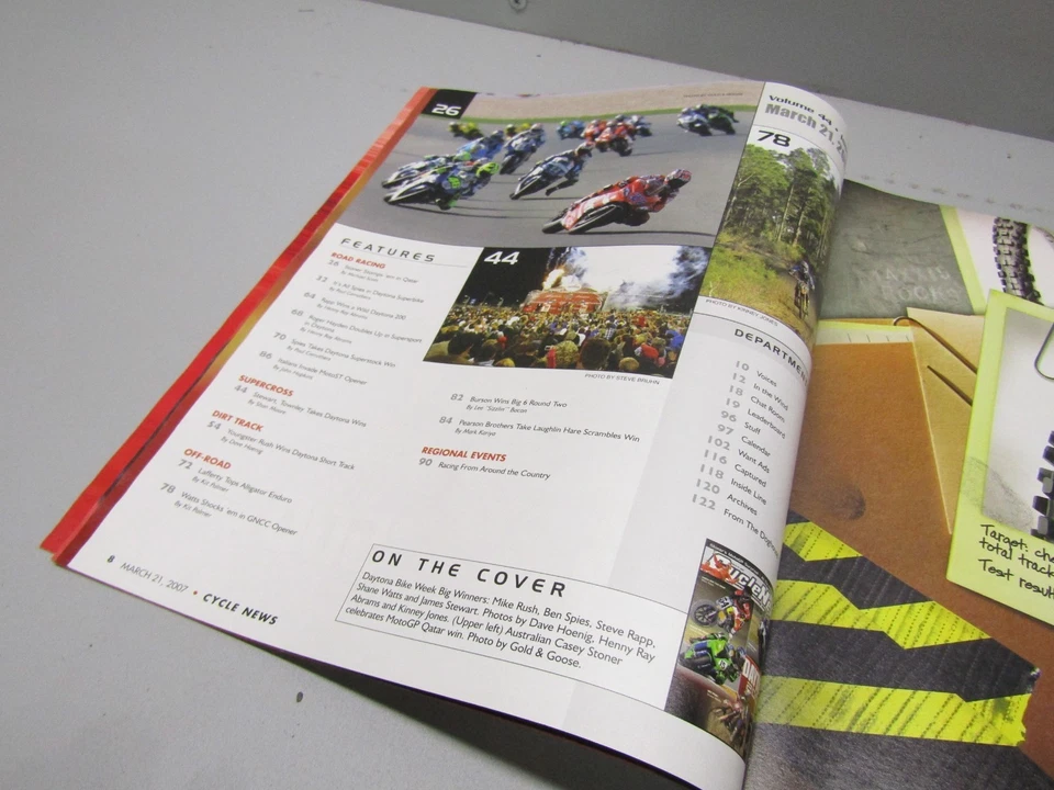 CYCLE NEWS NEWSPAPER MARCH 21 2007 NUMBER 11 DAYTONA BIKE WEEK - Image 3 of 4