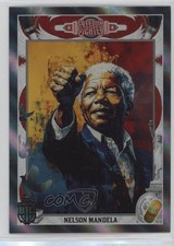 2024 Bitcoin Trading Cards: Warriors vs Villains Silver /669 Nelson Mandela 1nv7