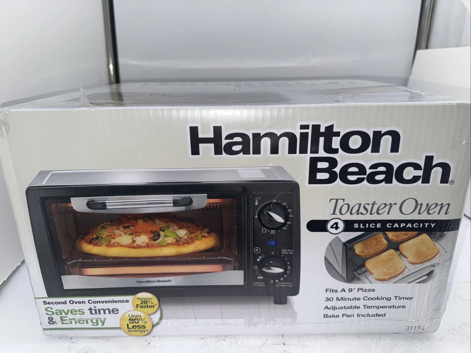 New Factory Sealed Hamilton Beach Countertop 4-Slice Toaster Oven #31134
Opens in a new window or ta