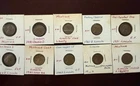 Lincoln Wheat Set Error Lot (10 Coins) Mistruck, Weak Strike, Die Wear