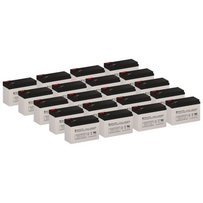 PowerWare PW9120-6000VA UPS SigmasTek SP12-7.5(T2) Battery Replacement Set of 20