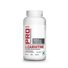 GNC Pro Performance 500mg L-Carnitine 60 Tablets Burns Fat for Instant