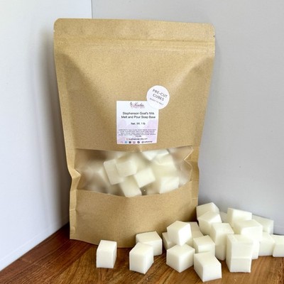 Goat s Milk Melt and Pour Soap Base 1 lb   Pre-Cut Cubes Glycerin Base
