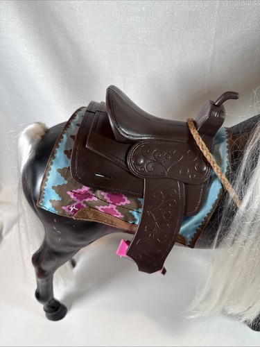 Our Generation Brown & Blonde Horse Saddle Bridle for 18" OG/American Girl - Picture 8 of 15