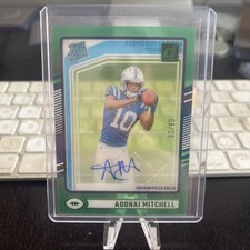 2024 Donruss Clearly Adonai Mitchell Green Auto /25