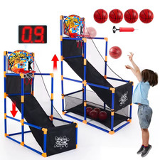 Basketball Arcade Game Indoor/Outdoor with LED, Sounds, Adjustable Hight 44- 55"