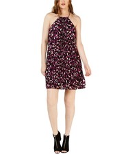 Trina Turk Womens Chain Strap Shift Dress, Multicoloured, Large