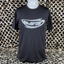 NEW JT Reflective Stretchy Soft T-Shirt - Black/Silver - Large