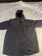 Snap-on Men's Gray Hooded Polyester Mechanic Automotive Jacket XL