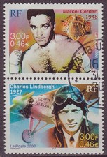 France - 2000 - n° 3312a - Paire verticale n° 3312 + 3316 - Oblitéré cachet rond