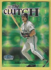 1998 Fleer Tradition In the Clutch Mike Piazza Marlins