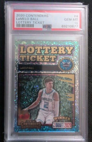 LAMELO BALL RC PSA 10 GEM MINT 2020-21 Panini Contenders Lottery Ticket Rookie