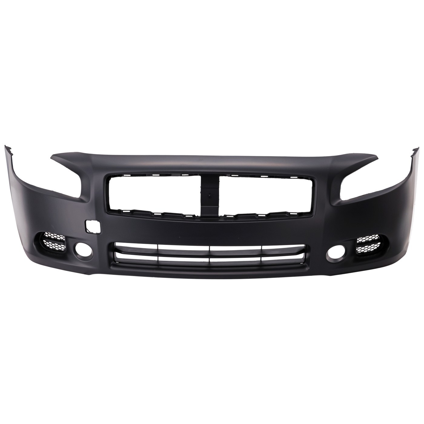 Front Bumper Cover For 09-14 Nissan Maxima S SV Models w/ Fog Lamp Holes Primed