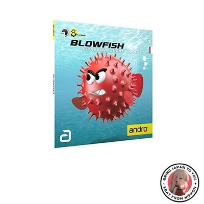 Neu Andro Blowfish Tension Tischtennis Belag schwarz Größe 1,8 (112264)