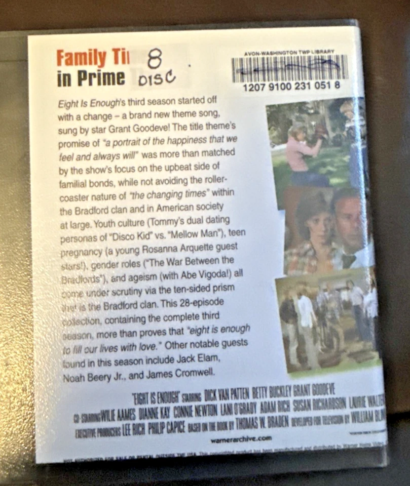 EIGHT IS ENOUGH COMPLETE SEASON 3 and 4: 15 discs total; lot of 2 Foto 2 de 4