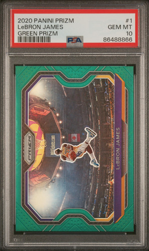 2020 LeBron James [Green Prizm] #1