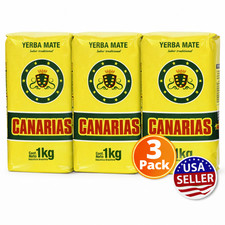 3 Pack Yerba Mate Canarias 3kg / 6.6lb Traditional Mate Ships from USA