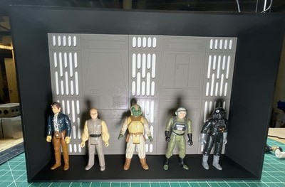 Laser Cut Star Wars Like Death Star Wall Panel Kit For A Diorama 3.75 In Figures