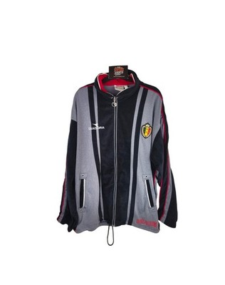 Vintage Belgium Football Track Top Jacket 1998 (M) Diadora Jersey Shirt Belgique