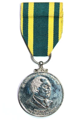 KENYA: Kenyan Commemorative Medal for the 25th Anniversary of Independence, 1988 - Photo 1/2