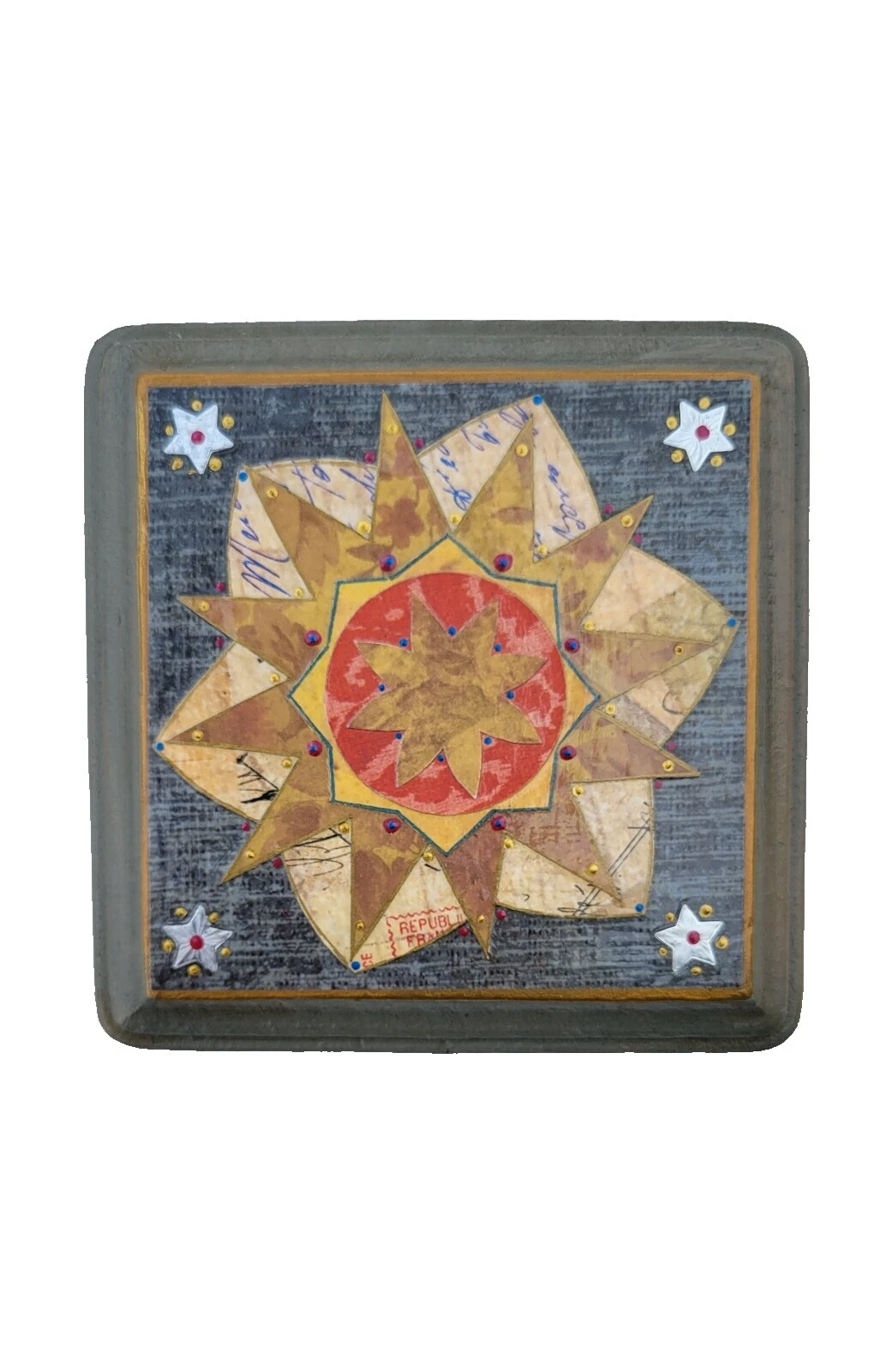 Wooden Art Deco Mixed Media Art & Collage Art