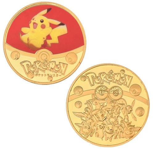 Pokemon Coins Gold Plated Collectibles Gift Set Commemorative Birthday - Picture 11 of 14